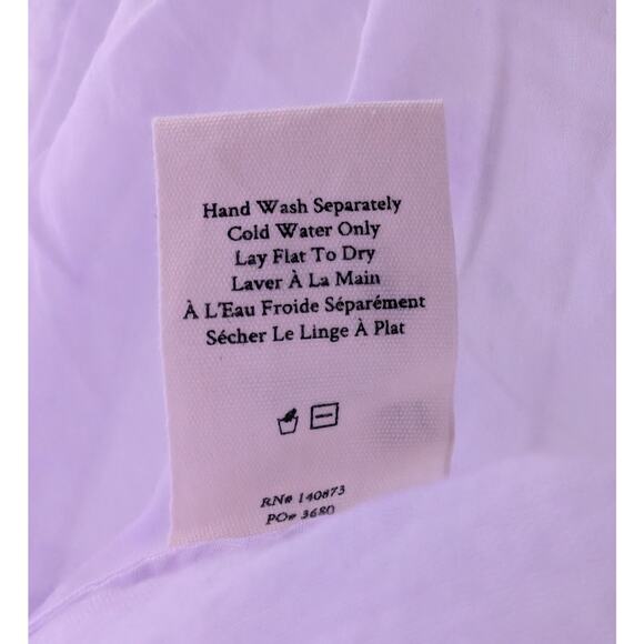 NWT LoveShackFancy Beth Dress Violet Splash Hand Dye Purple White Crochet Large - Picture 8 of 8